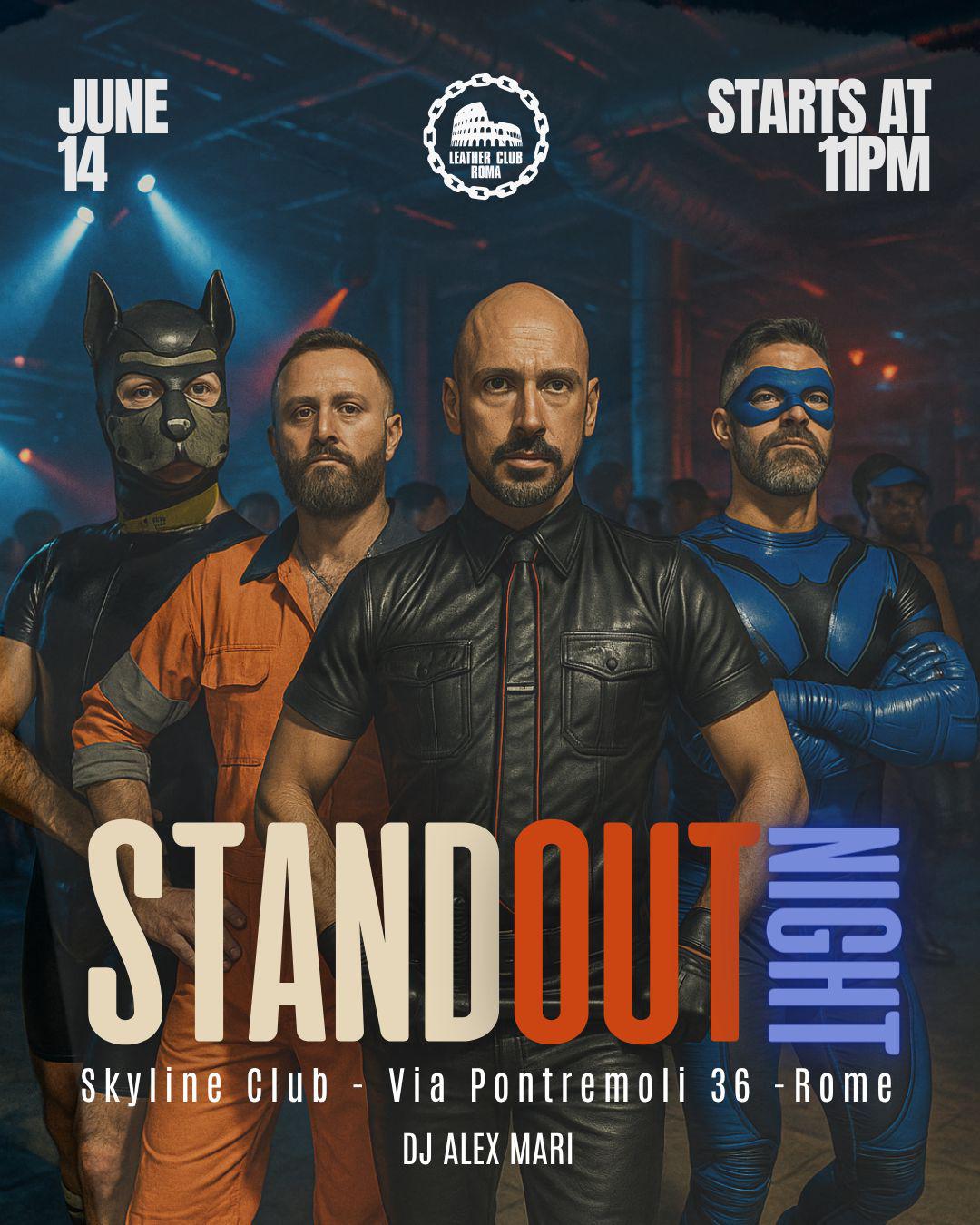 Locandina After-Pride Party Skyline Club Roma 2025