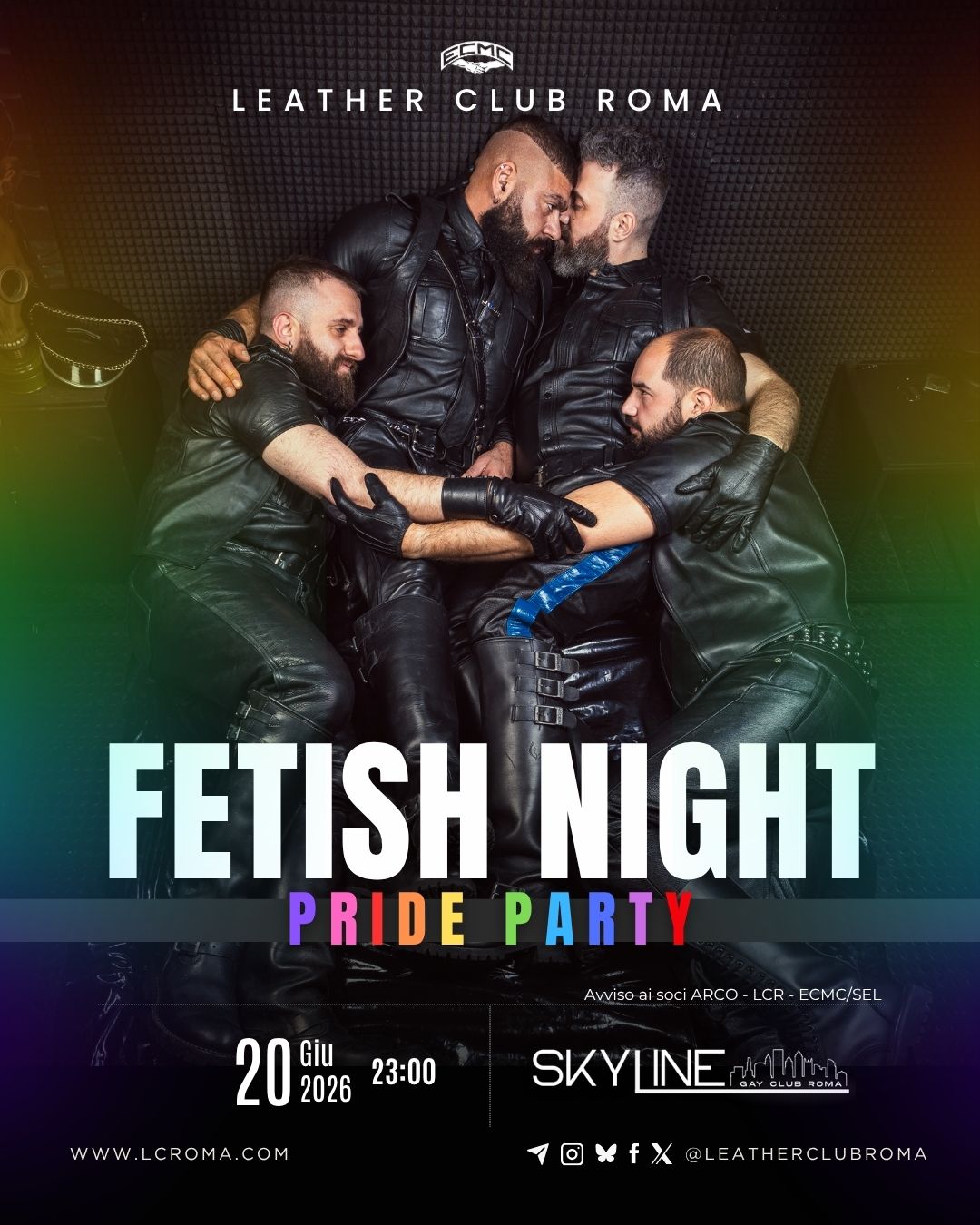 20 | 06 Fetish Night – Pride Party fetish night pride edition 20 giugno 2026